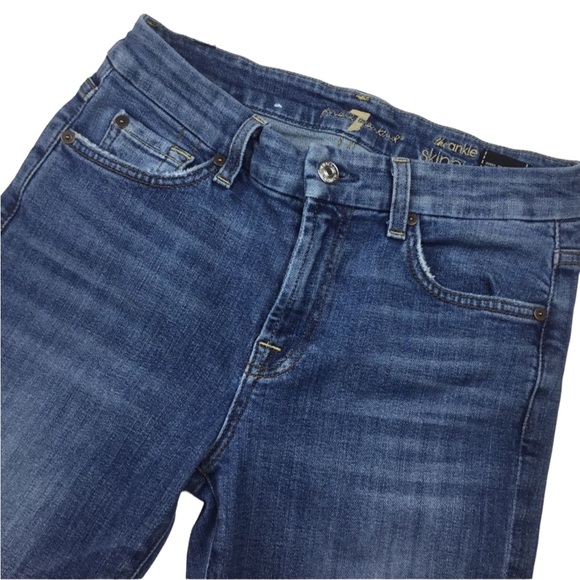 7 For All Mankind Ankle Skinny Jeans - Picture 2 of 7